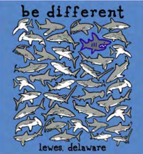 Load image into Gallery viewer, Be Different Lewes Shark Youth Tee