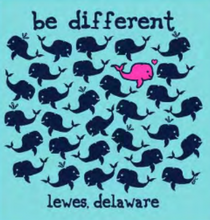 Load image into Gallery viewer, Be Different Lewes Whale Toddler Tee