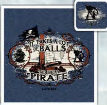 Load image into Gallery viewer, Pirate It Takes Balls Lewes T-shirt