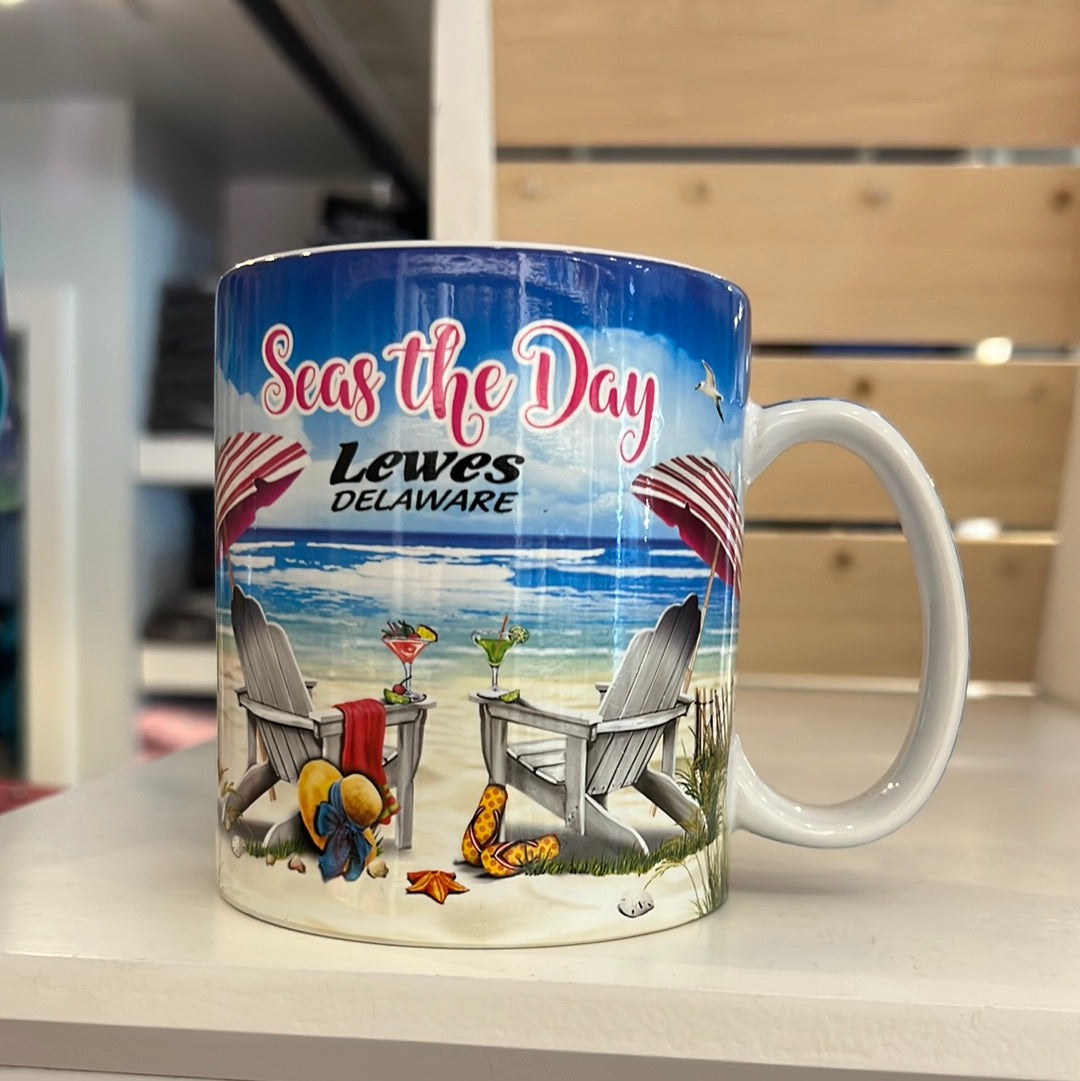 Seas The Day Mug Lewes Wear 5891