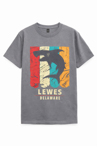 Groovy Stripes Shark Lewes Youth Tee