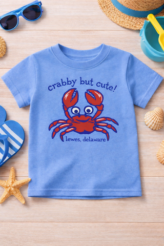 Crabby But Cute Lewes Toddler Tee
