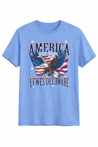 250 Anniversary Eagle USA Lewes Delaware T-shirt
