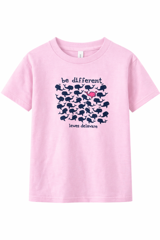 Be Different Lewes Whale Youth Tee