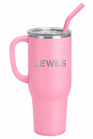 Lewes Swig Mega Mug 40oz in Shimmer Bubblegum