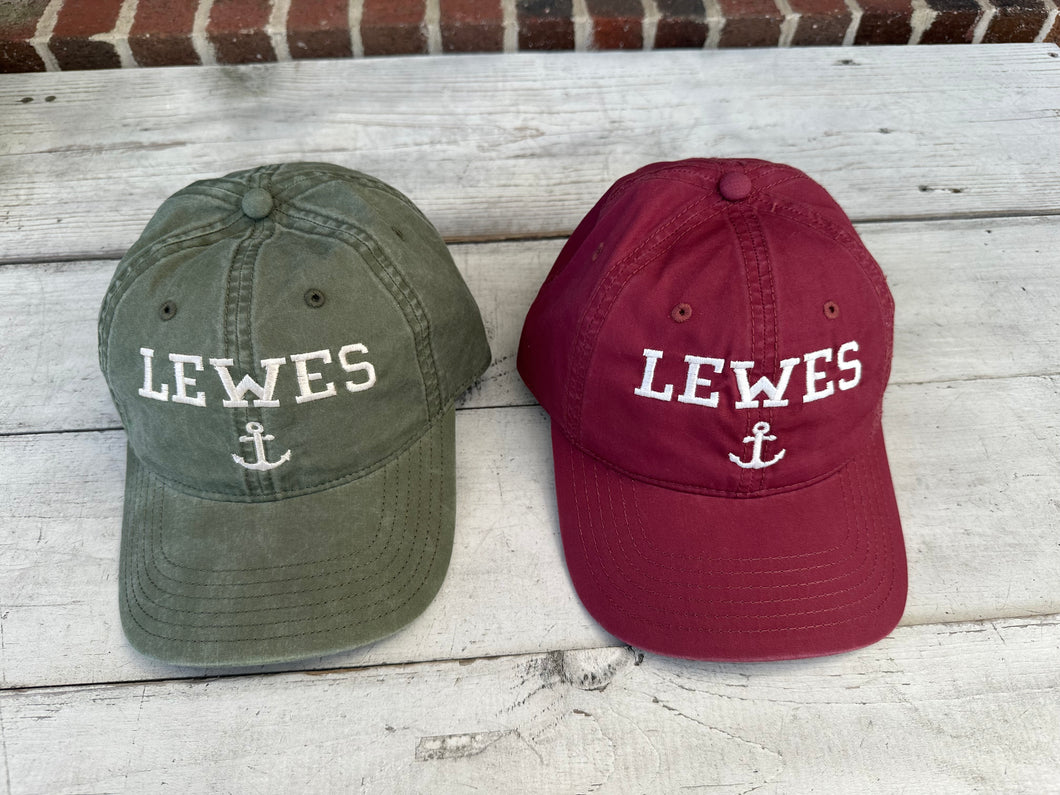 LEWES EMBROIDERED ANCHOR CAP