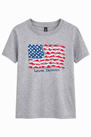 Coastal Flag Lewes Delaware Youth Tee