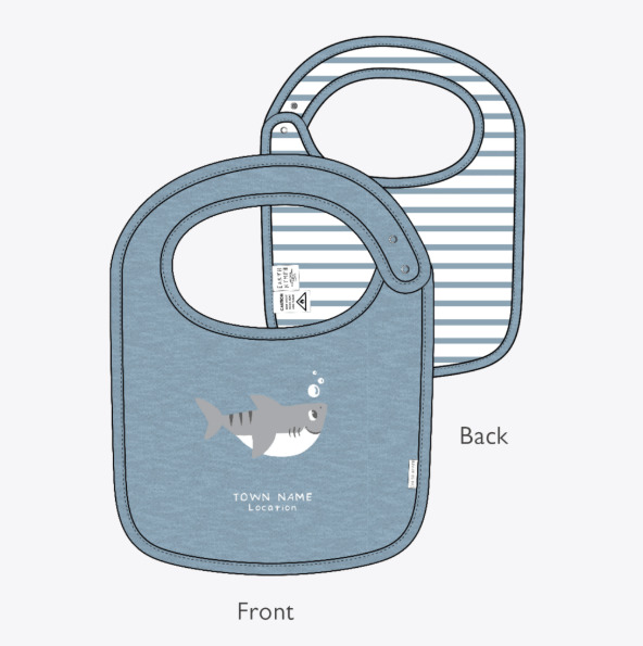 SHARK BABY BOYS BIB
