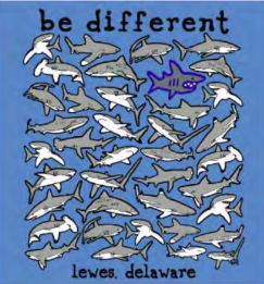 Be Different Lewes Shark Toddler Tee