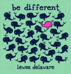 Be Different Lewes Whale Youth Tee