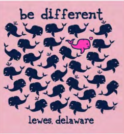 Be Different Lewes Whale Youth Tee