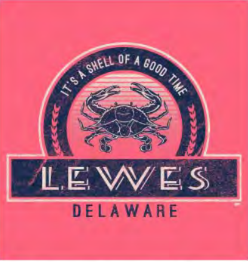 Horizon Blue Crab Lewes Youth Tee