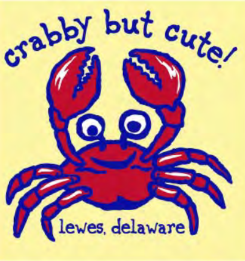 Crabby But Cute Lewes Toddler Tee