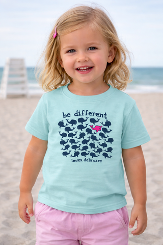 Be Different Lewes Whale Toddler Tee