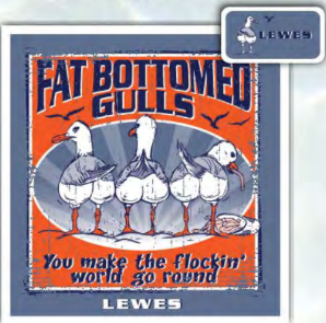 Fat Bottomed Gulls Lewes T-shirt