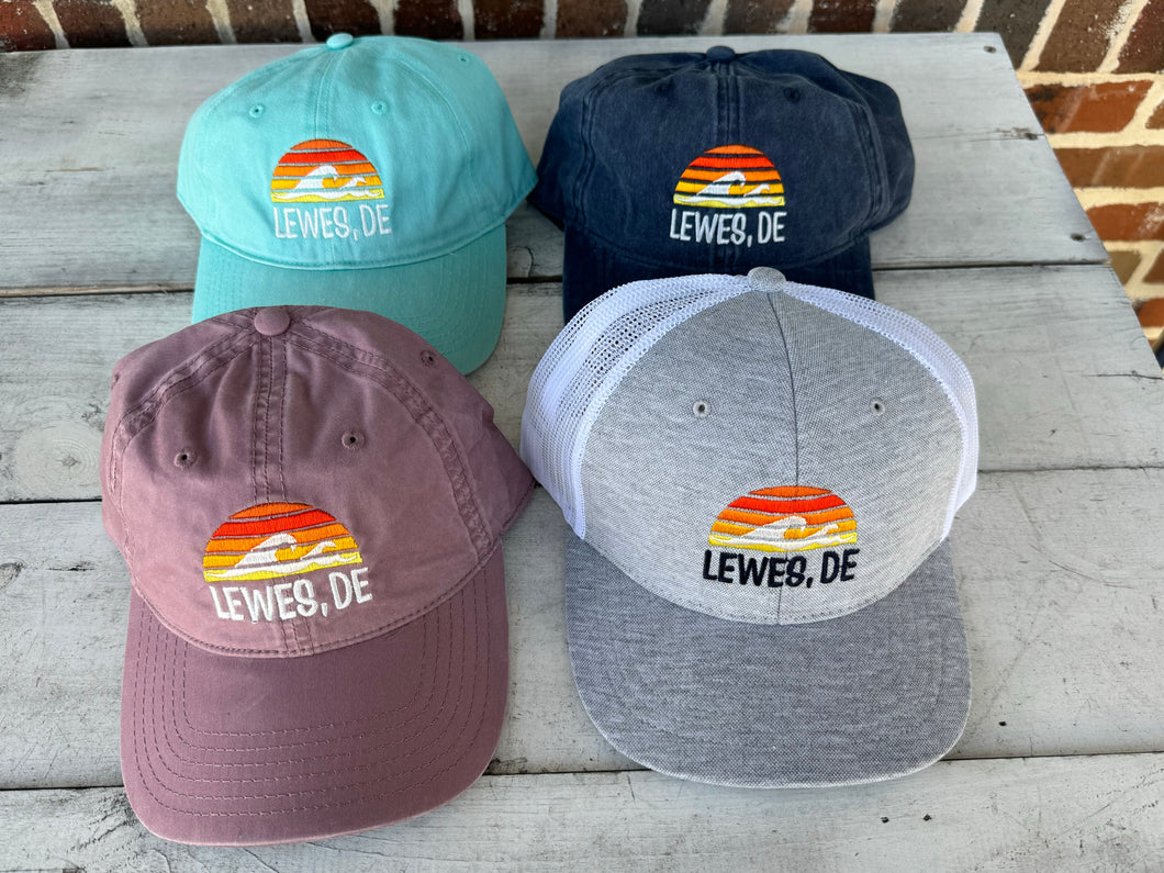 LEWES EMBROIDERED SUNSET WAVE CAP