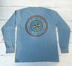 BLOCK UP COMPASS LEWES LONG SLEEVE TEE