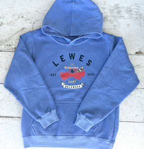 YOUTH LEWES SURF ADVENTURE DOG HOODED SWEATSHIRT