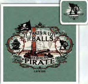 Pirate It Takes Balls Lewes T-shirt