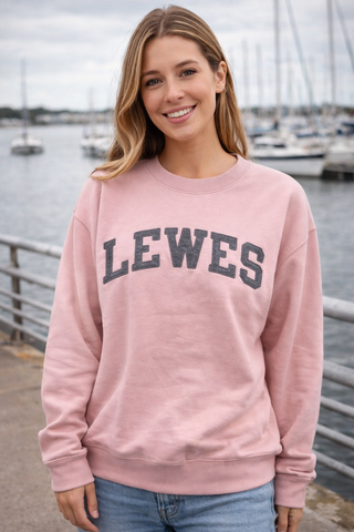 LEWES ARCADE FONT FULL FELT CREW NECK
