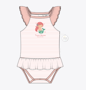 MERMAID BABY GIRLS ROMPER DRESS