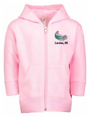 LEWES EMBROIDERED INFANT ZIP UP HOODIE
