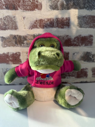 Plush Gator with Lewes Hoodie