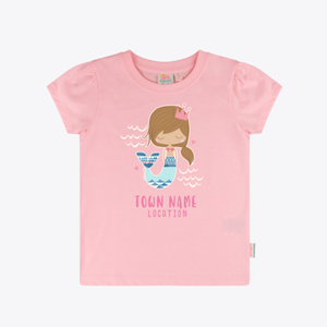 Folk Mermaid Lewes Girls T-Shirt
