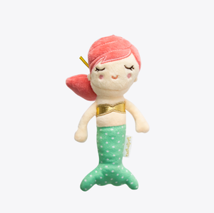Folk Mermaid Baby Girls Rattle