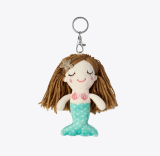Folk Mermaid Girls Plush Key Ring