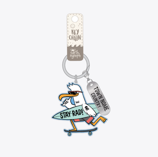 Stay Rad Seagull Boys Key Ring