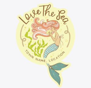 Mermaid Sea Love Girls Sticker