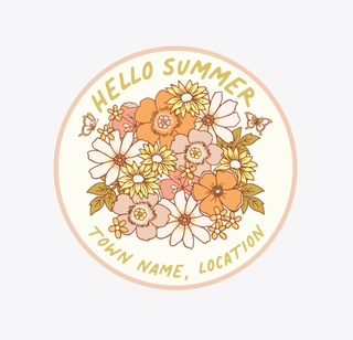 Hello Summer Girls Sticker