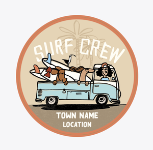 Surf Crew Boys Sticker