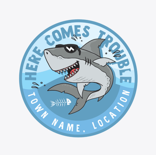 Bite Me Trouble Boys Sticker