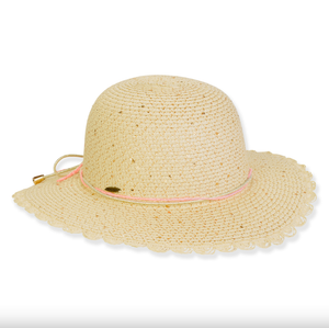 Children's Neutral PaperBraid Floppy Hat