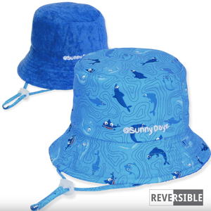 Children's Shark Poly Bucket Hat