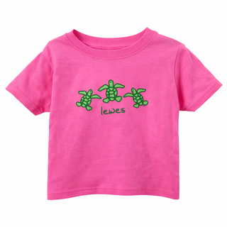 Turtle Trio Lewes Delaware Toddler Tee Raspberry