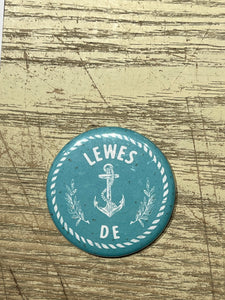 Minimalist Lewes Delaware DE Magnet