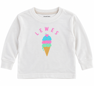 Lewes Sprinkle Cone Infant-Toddler Long Sleeve Tee