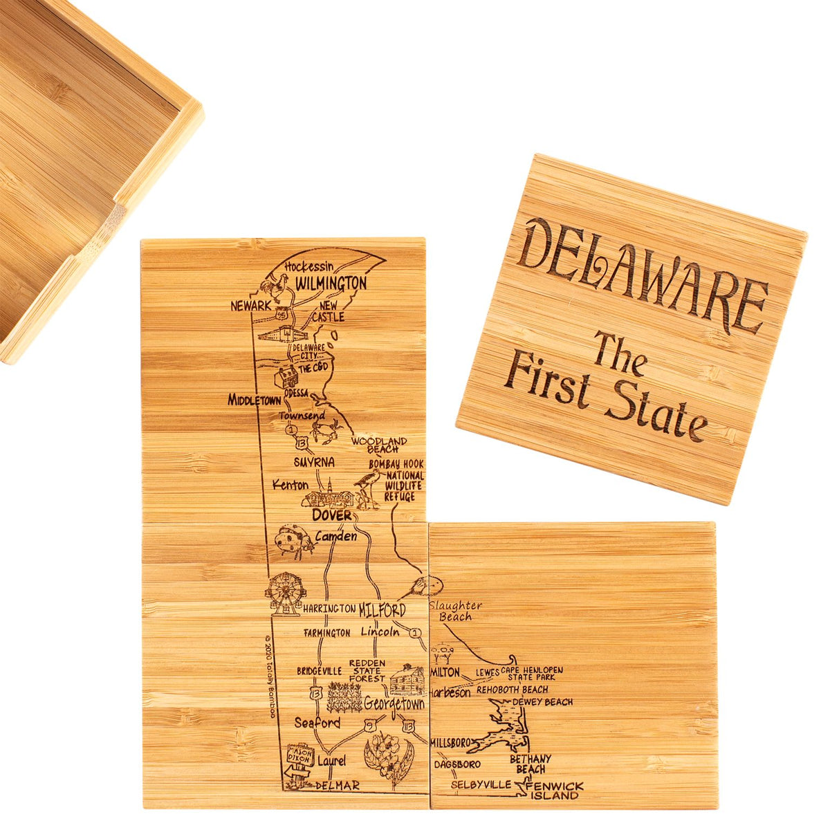 DELAWARE COASTER PUZZLE SET OF 4 Lewes Wear