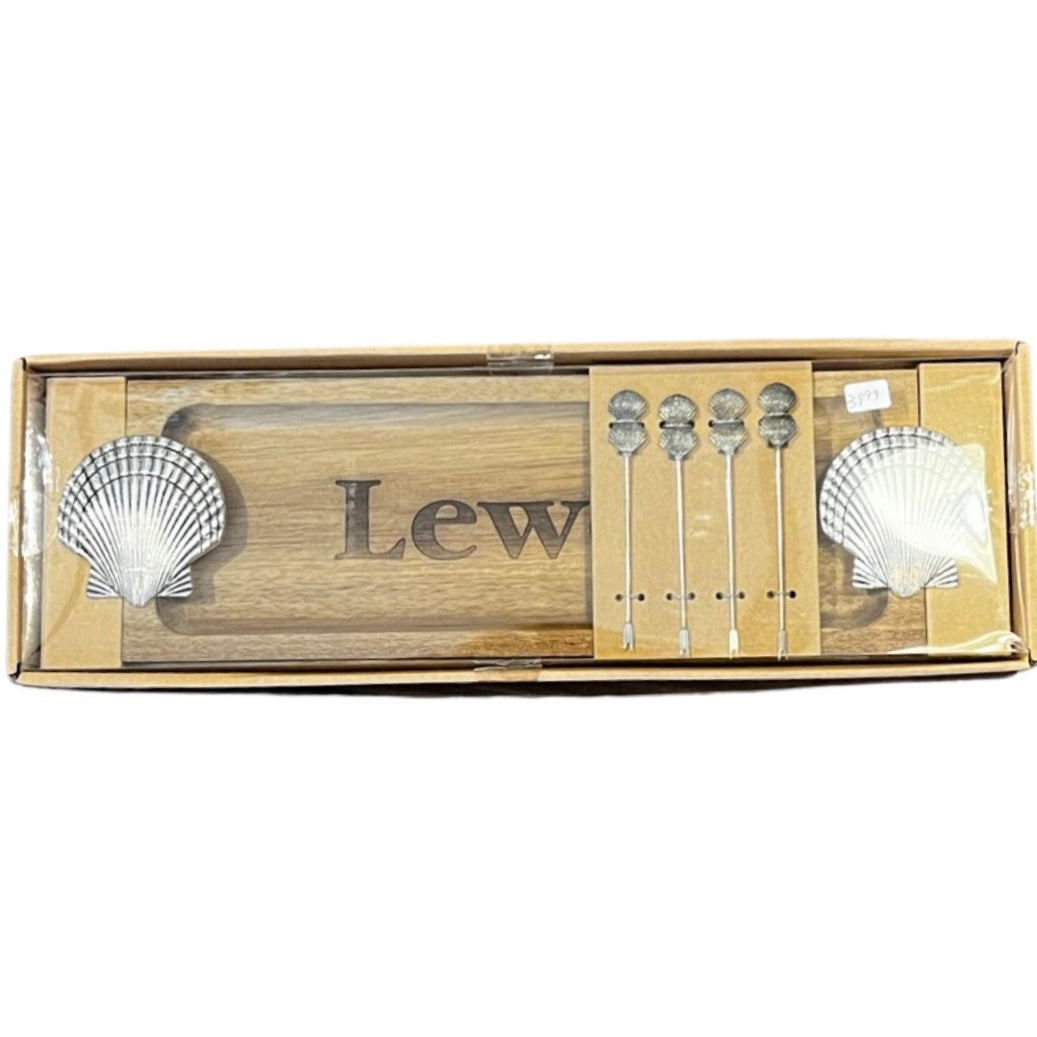 LEWES SEASHELL APPETIZER TRAY