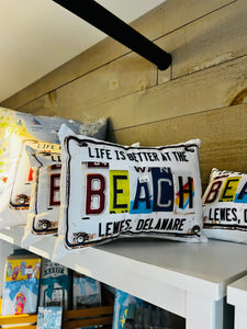 LIFE IS BETTER AT THE BEACH THROW PILLOW