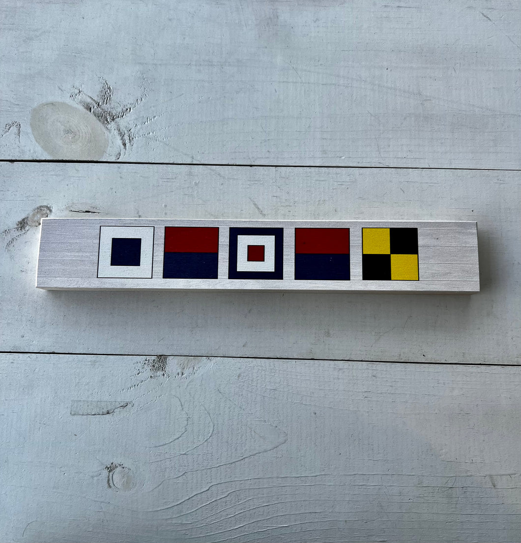 LEWES NAUTICAL FLAGS SIGN