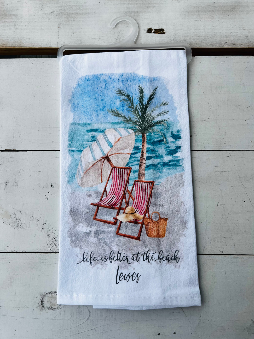 LIFE IS BETTER AT THE BEACH LEWES TOWEL