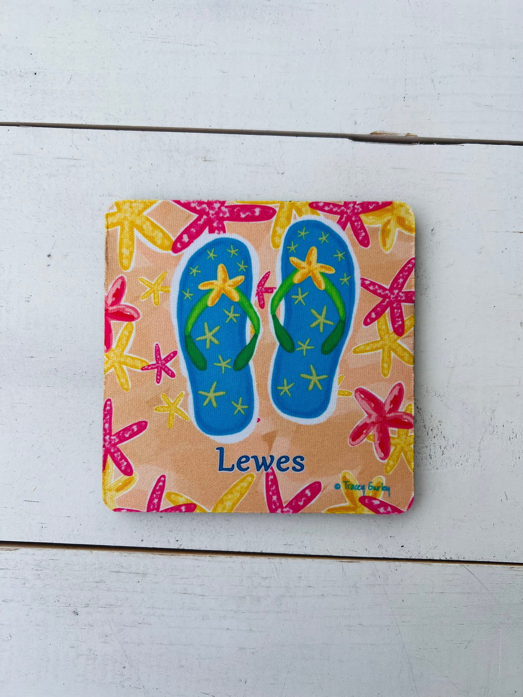 BLUE FLIP FLOPS COASTER LEWES