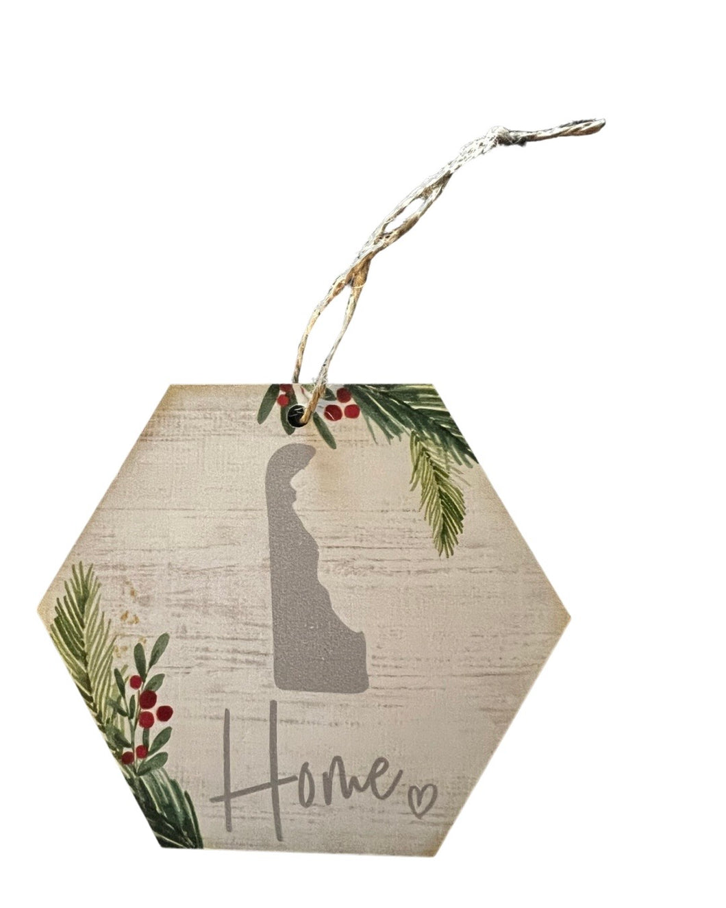HOME STATE HOLLY LEWES ORNAMENT