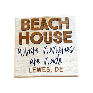 BEACH HOUSE MEMORIES SIGN
