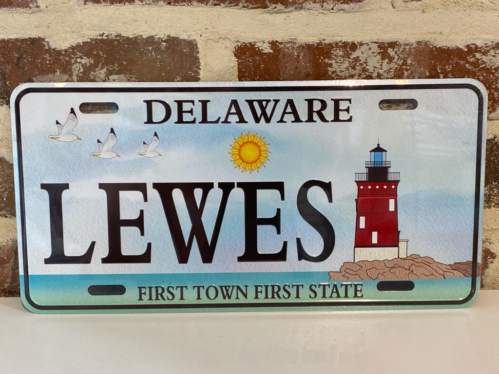 LEWES LIGHTHOUSE LICENSE PLATE