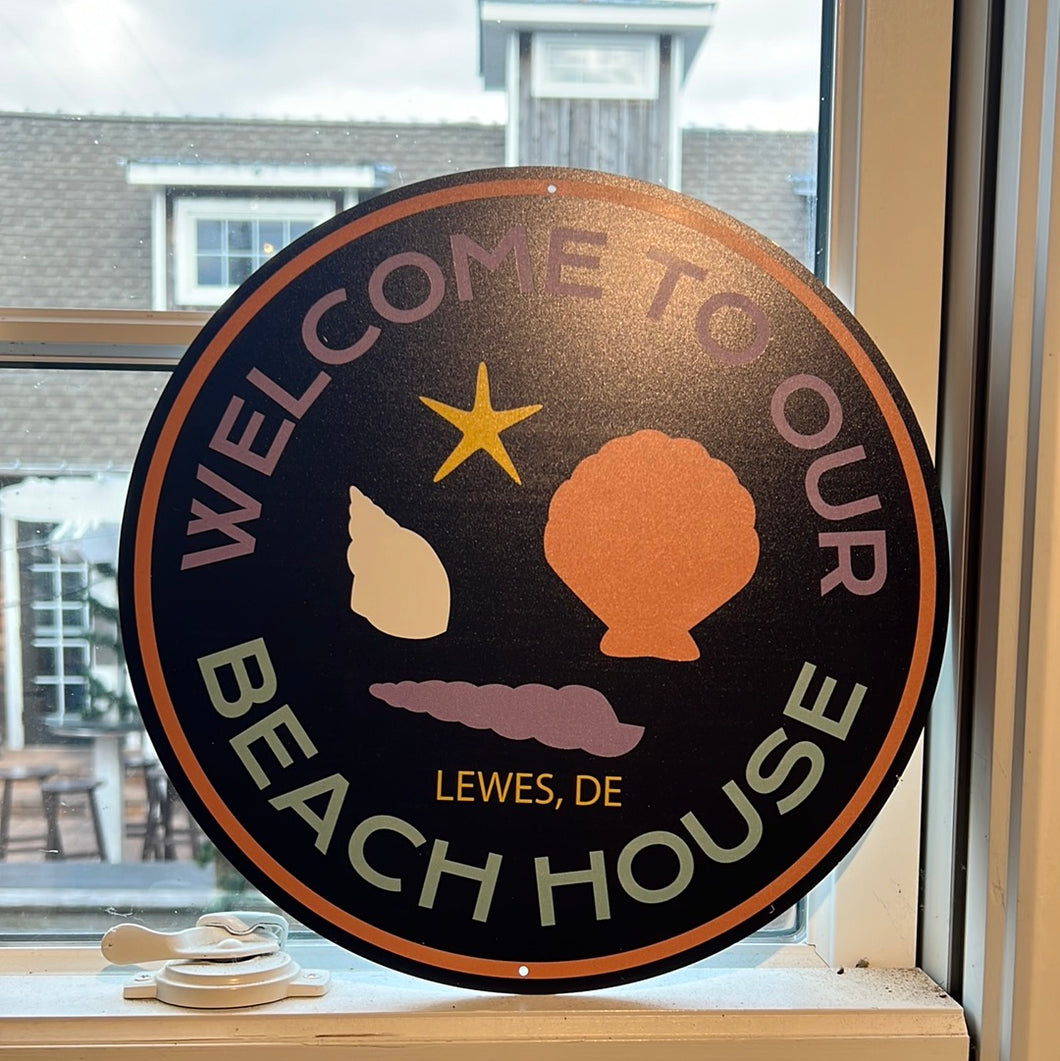 WELCOME TO OUR BEACH HOUSE SIGN
